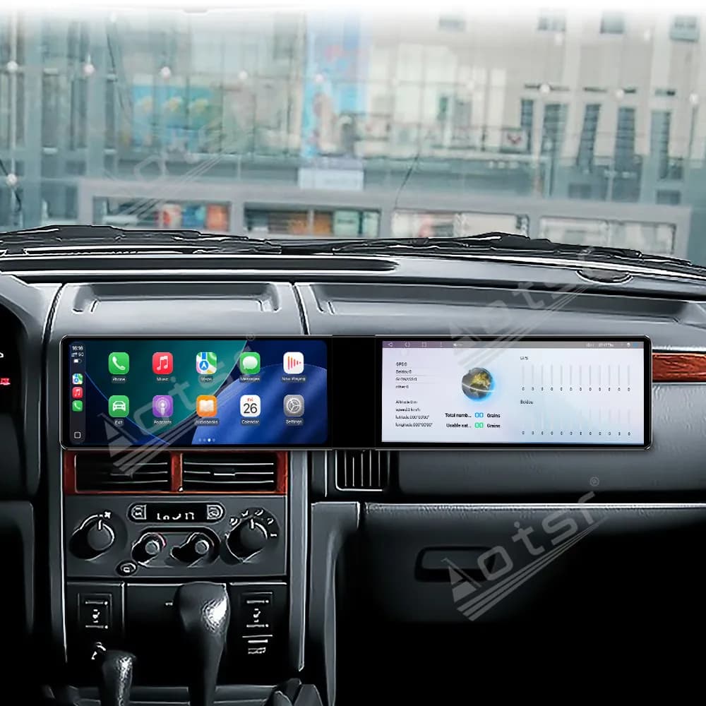 12.3" Dual Screen Qualcomm Carplay Android Car Multimedia Automotive For Jeep Grand Cherokee 2005~2007 GPS Car Radio Head Unit