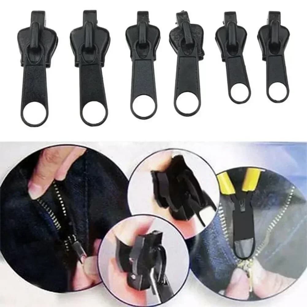 Kit di Riparazione Cerniere Multi-Misura: Soluzione Rapida per Cerniere Strappate, Set di Sostituzione Cursori e Denti per Cucito e Riparazioni di Abbigliamento