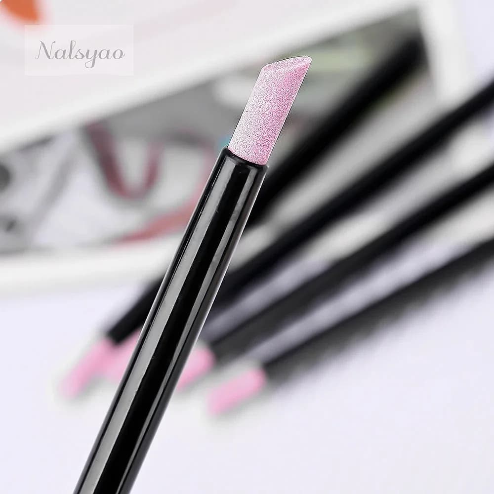 DIY Manicure Pedicure Care Tools 5Pcs Nail Art Quartz Grinding Pen for Cuticle Dead Skin Remover UV Gel Polish Nail File