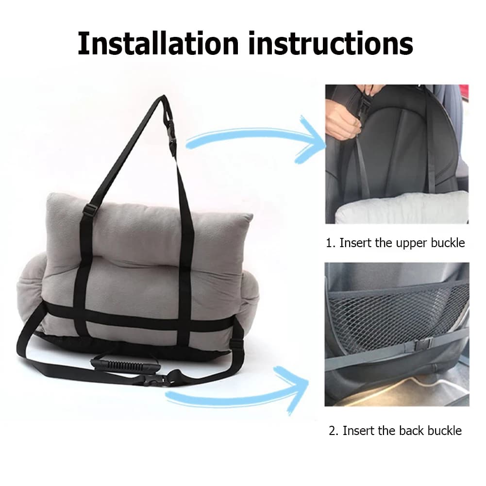 Dog Car Seat Small Dogs Carrier Bag with Safety Leash Soft Dog Booster Seats Anti Slip Best Gifts for Small Dogs