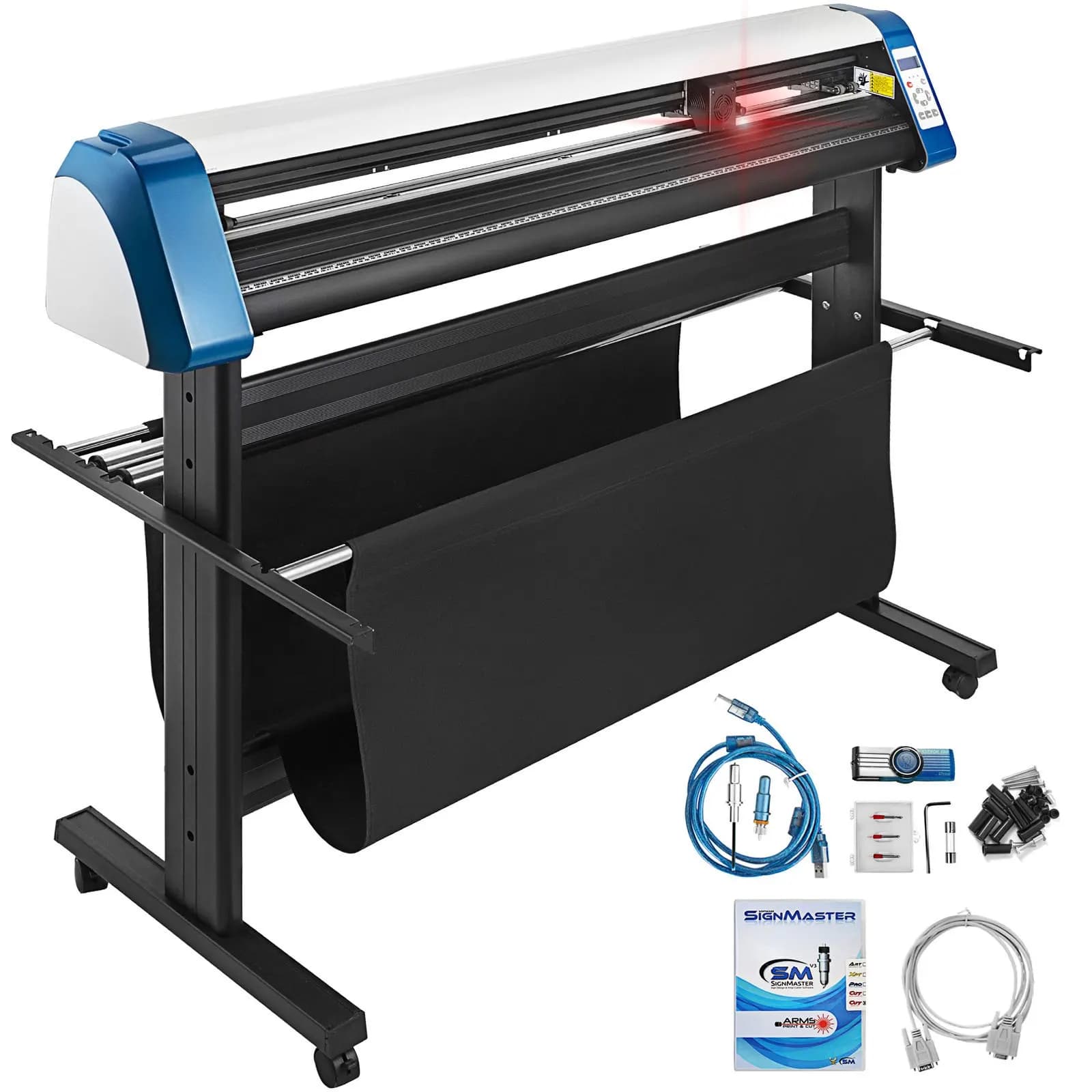 Taglierina per Vinile da 53 Pollici, Macchina Tagliavinile Semi-Automatica, Stampante e Taglierina per Vinile Fai-da-Te, Posizionamento Manuale per Taglio di Insegne