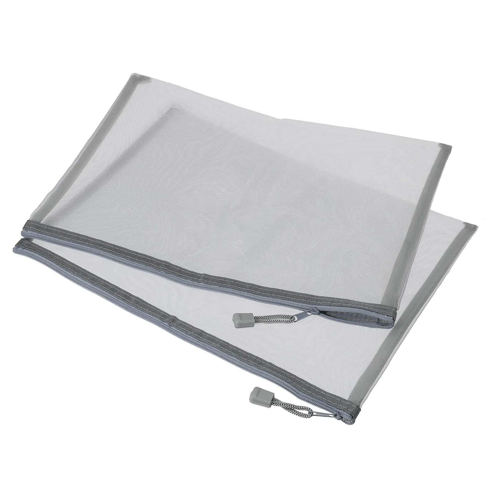 6 pz A4 A5 cartelle di File trasparenti sacchetto di immagazzinaggio in rete di Nylon conveniente cerniera studente prova cancelleria organizzatore materiale scolastico