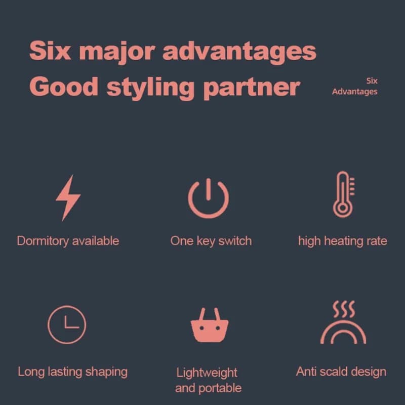 aVENDITA RAPIDA a Double-use hair plate, Iron hair curlers, Iron big electric hair curlers, Iron hair curlers for fringe, Hair tool in plywood, Spina EU