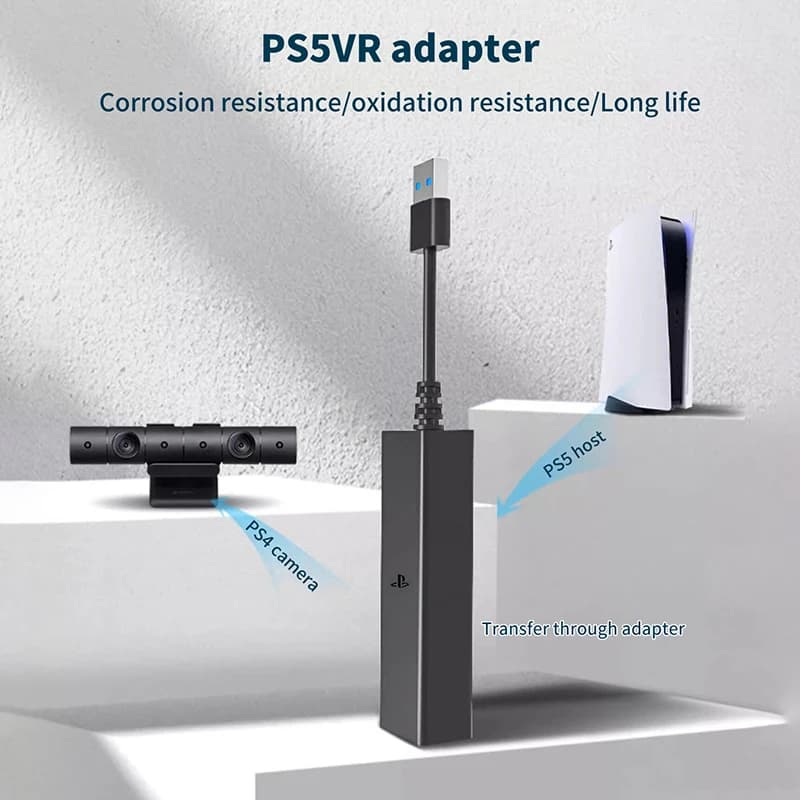 Nuovo per adattatore cavo PS5 VR per Console PS5 connettore Mini fotocamera USB 3.0 per adattatore cavo PS VR a P5 per accessori PS5
