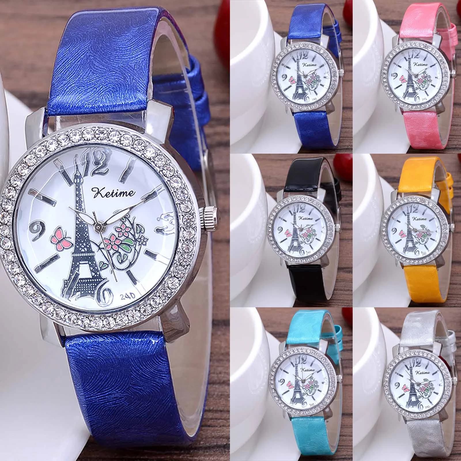 Women's Luxury Leather Watch Women's Waterproof Stainless Steel Quartz Watch Elegant Women's Watch Fashion Reloj