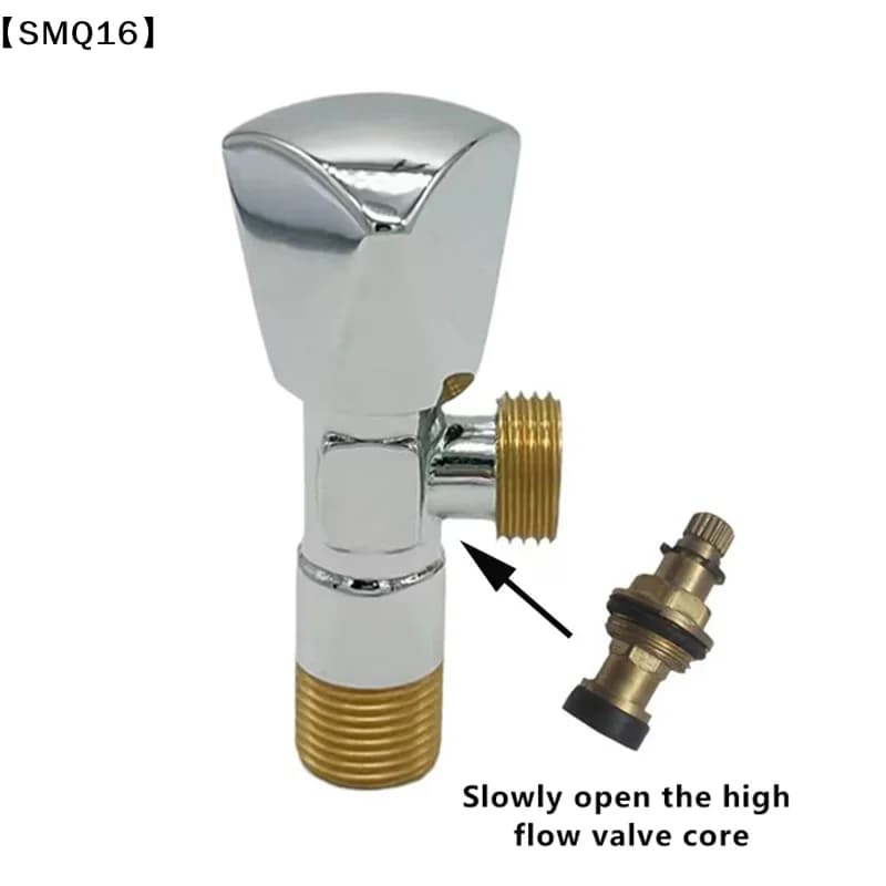 Brass Slow Opening Spool Faucet Hot And Cold Water Spool G1/2 Kitchen Sink Mixer Tap Stream Sprayer Head Yellow Mixer Tap【SMQ】