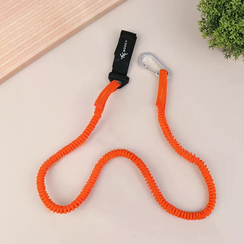 Cordino elastico a spirale con palo per pagaia per kayak, gadget per barca a remi regolabile