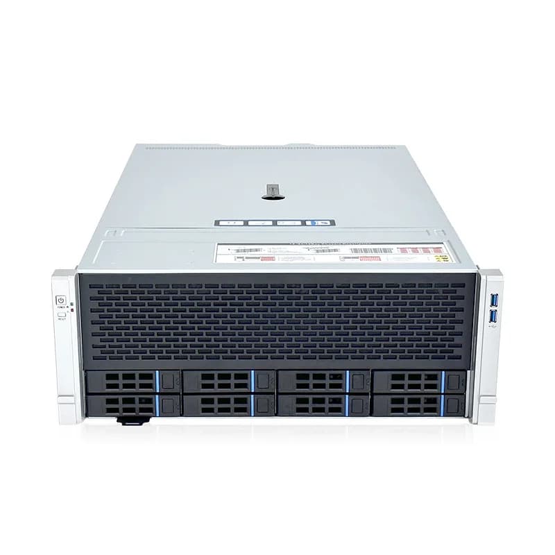 ALEO 4U 8-Bay Rackmount AI GPU Storage NAS Chassis Multi-Bay Deep Learning Server Case Empty