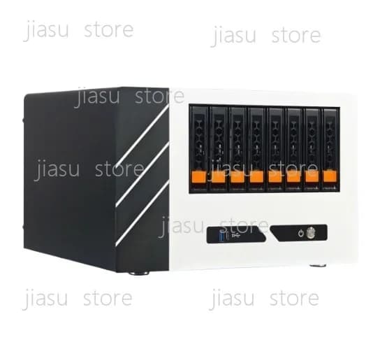 Chassis NAS a 8 Bay Hot-Swap per Mini Server, Serie di Archiviazione Dati di Rete, Attrezzatura per Controllo Industriale, Case per Computer