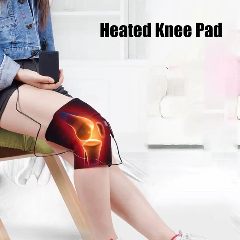 Utili ginocchiere riscaldate elettriche Terapia calda Sollievo dal dolore Cintura avvolgente per le gambe Impacco caldo Parastinchi Artrite Brace Uomo Donna