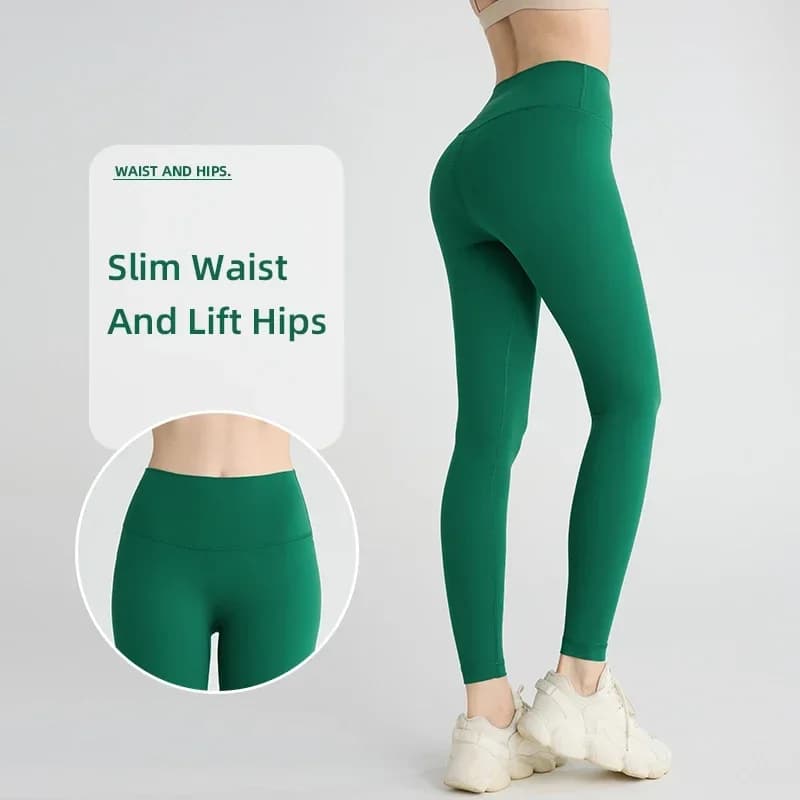 Fitness Donna Sport Leggings senza cuciture Vita alta Elastico Solido Leggings da yoga Palestra Jogging Pantaloni slim push up ad asciugatura rapida 👖 👖