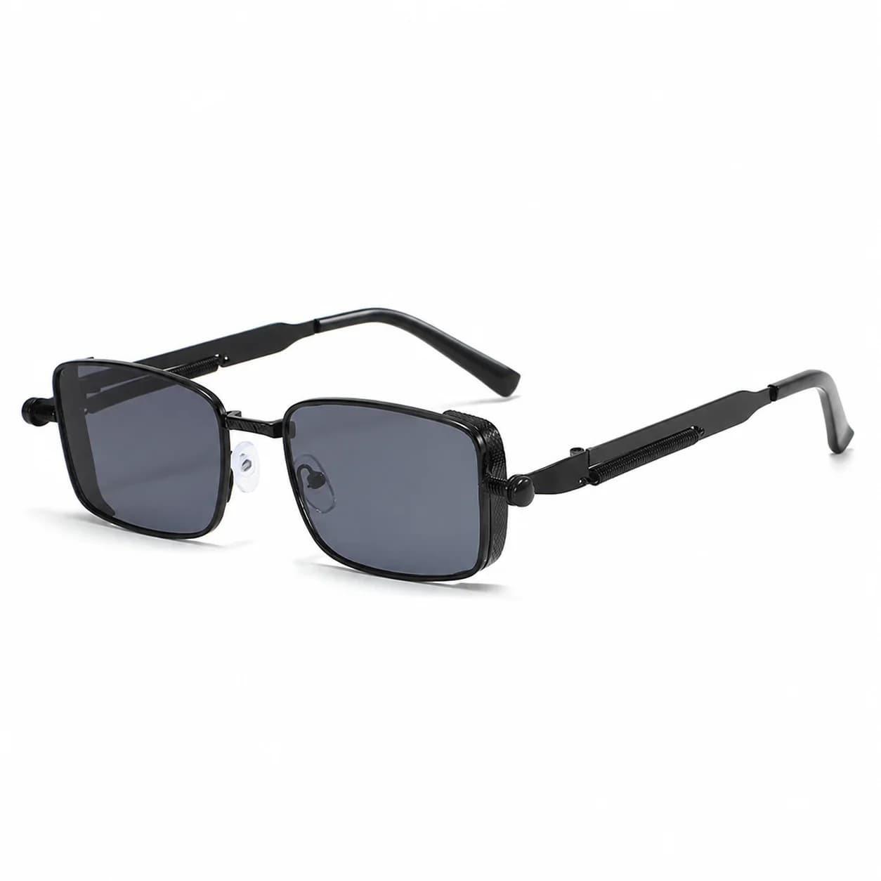 Vintage Steampunk Sun Glasses Punk Metal Rectangle Full Frame Sunglasses Men UV400 Protection Lens for Man Driving Wholesale