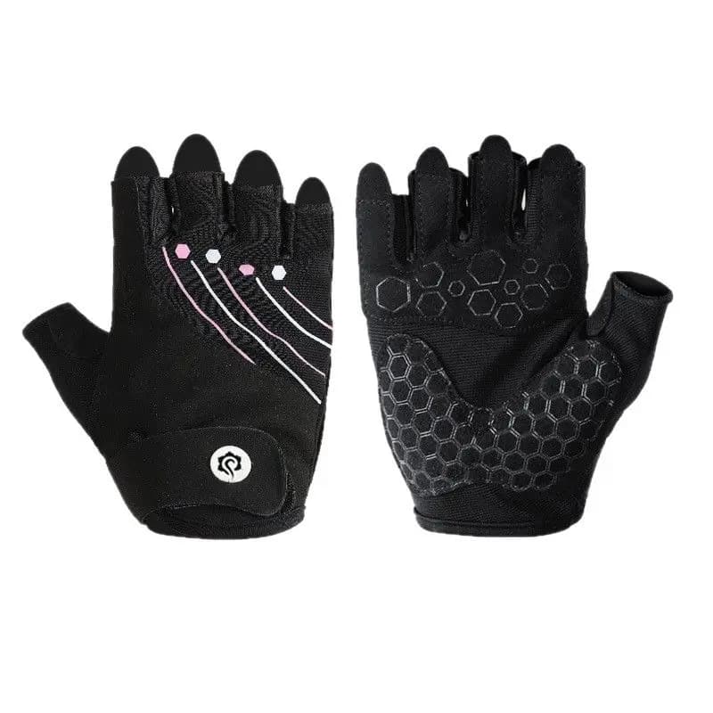 Women's Anti-slip Training Gloves: half breathable fingers and sweat absorbents for gym and yoga