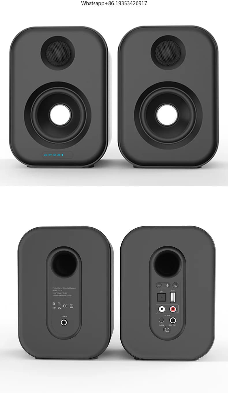 Nuovi altoparlanti attivi, stereo Bluetooth per computer e TV, adatti per diffusori da scaffale, supportano Bluetooth, coassiale e fibra ottica