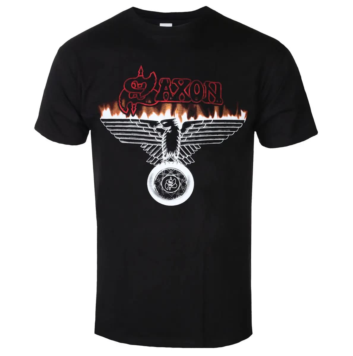 Saxon WHEELS OF STEEL T-shirt con stampa di motivi estivi alla moda per uomo e donna, in cotone, casual, stile street, classica, con stampa della band