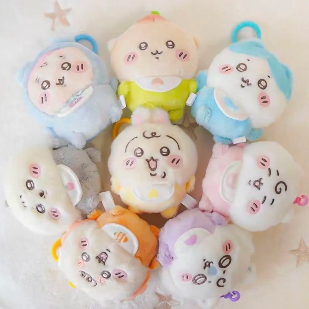 Chiikawa Baby Series Portachiavi in peluche Carino Usagi Hachiware JiYi Fascino per borsa Morbido ciondolo per bambola di pezza Kawaii Regalo per amici Bambini