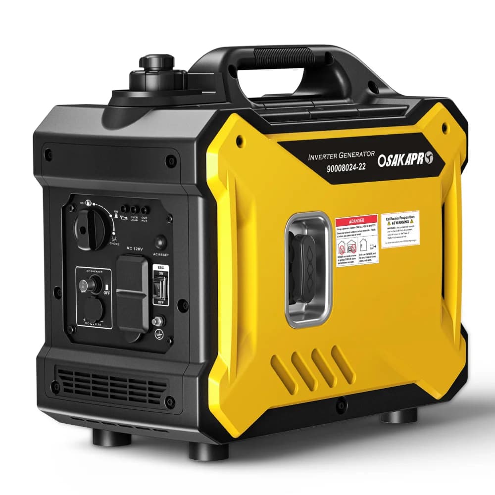Generatore Portatile Super Silenzioso con Inverter da 2000W, Generatore Portatile da 79.7cc Ultra Leggero Conforme EPA, Power Bank Solare di Emergenza per Campeggio e Viaggi all'Aperto