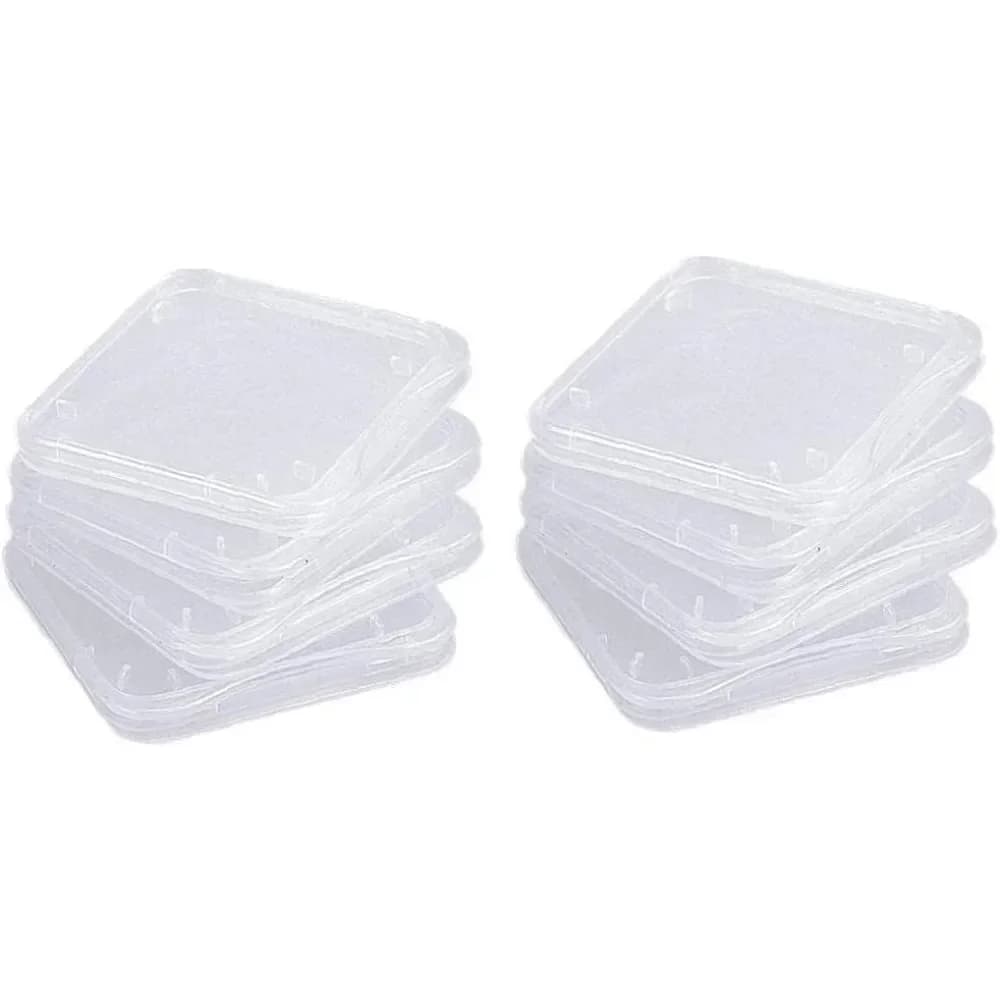 Custodia per scheda SD trasparente da 10 pezzi, scatola di immagazzinaggio durevole per schede di memoria SD/Micro SD/SDHC/SDXC