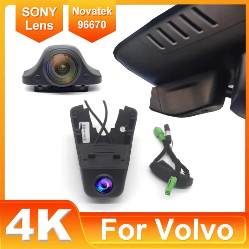 Per Volvo C40 2022-2025 Anteriore e Posteriore plug and play 4K Dash Cam per Auto Videocamera Registratore Dashcam WIFI Auto Dvr Dispositivi di Registrazione