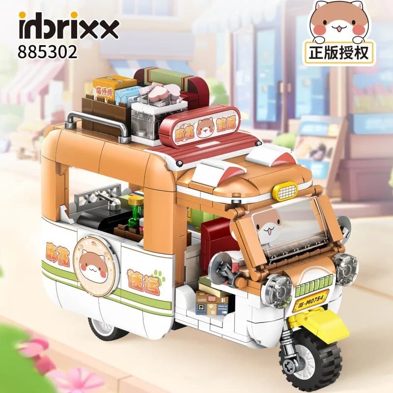 Inbrixx Cats Car Building Blocks Toys Set Creative Mobile Store Tank Wedding Bus Model City mattoni fai da te giocattoli per bambini ragazze regali