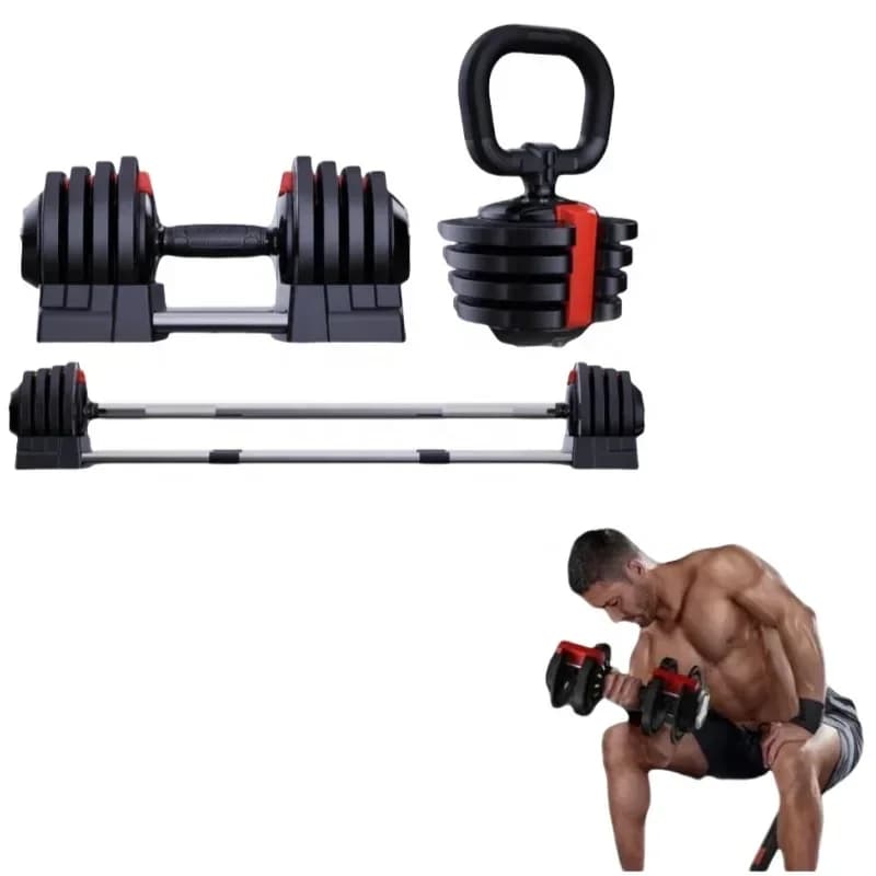 Gym Exercise Equipment Adjustable Fitness Dumbbell Exercise Workout Strength Training Professional Gear Hot Sale