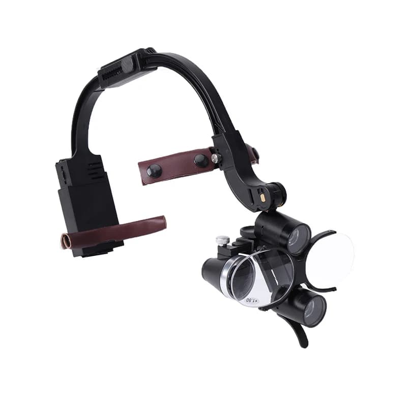 Lente d'ingrandimento binoculare medica 2.5X/3,5X con faro LED per chirurgia dentale portatile