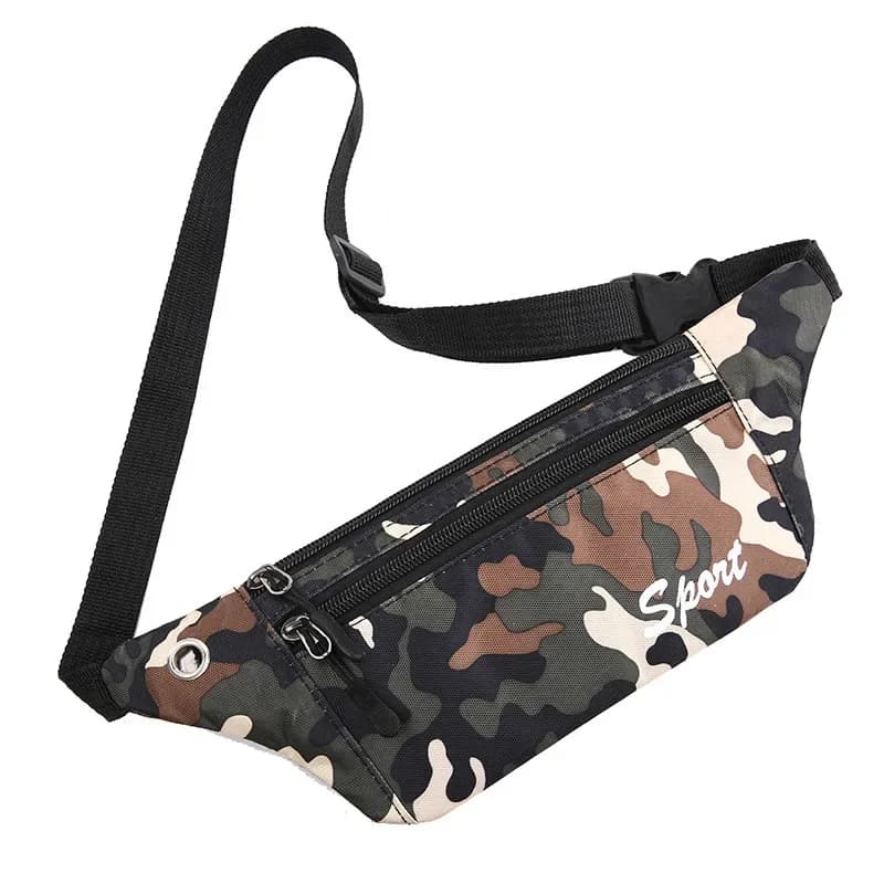 Fashion Camouflage Sport marsupio da viaggio marsupio da uomo cintura da passeggio borsa da vacanza donna Casual impermeabile petto Pack