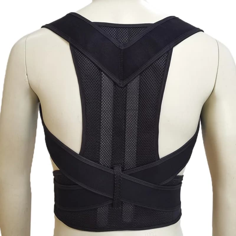 Correttore posturale regolabile per la schiena con cinghie di supporto traspiranti per la vita della spalla Shapewear Supporto per la postura della schiena Shaper Brace