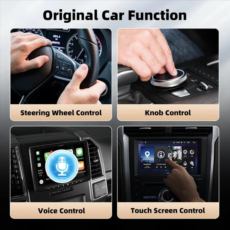 Wireless Plug & Play Car Adapter for Android 2 in 1 WIFI Bluetooth 5.0 Smart AI Box Quick Connection