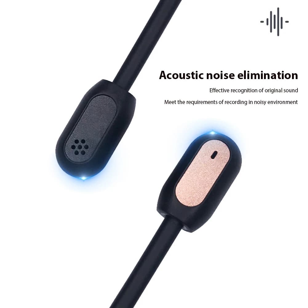 Gaming Headphone Microphone with 3.5mm Connector, Stackable Arm Microphone with Noise Cancellation for QC35/QC45
