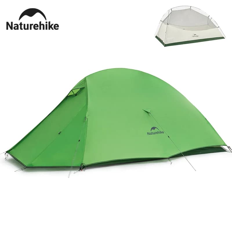 Naturehike 2024 New Cloud Base Ultralight Tent Waterproof Large Foyer Travel Tent 1-2 People Camping Tents