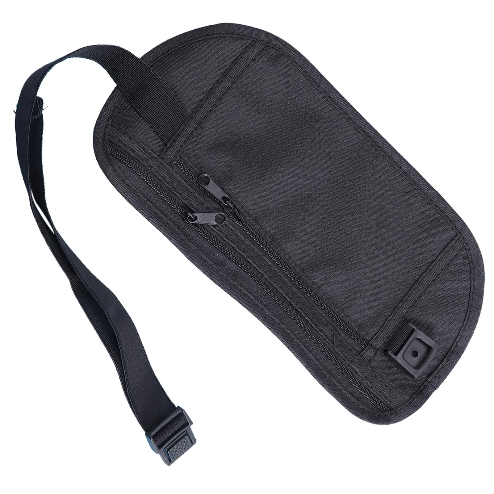 Black Adjustable Ultra Subtile Waist Bag, Travel Bag, Running Waist Bag, Mobile Phone Door for Travel