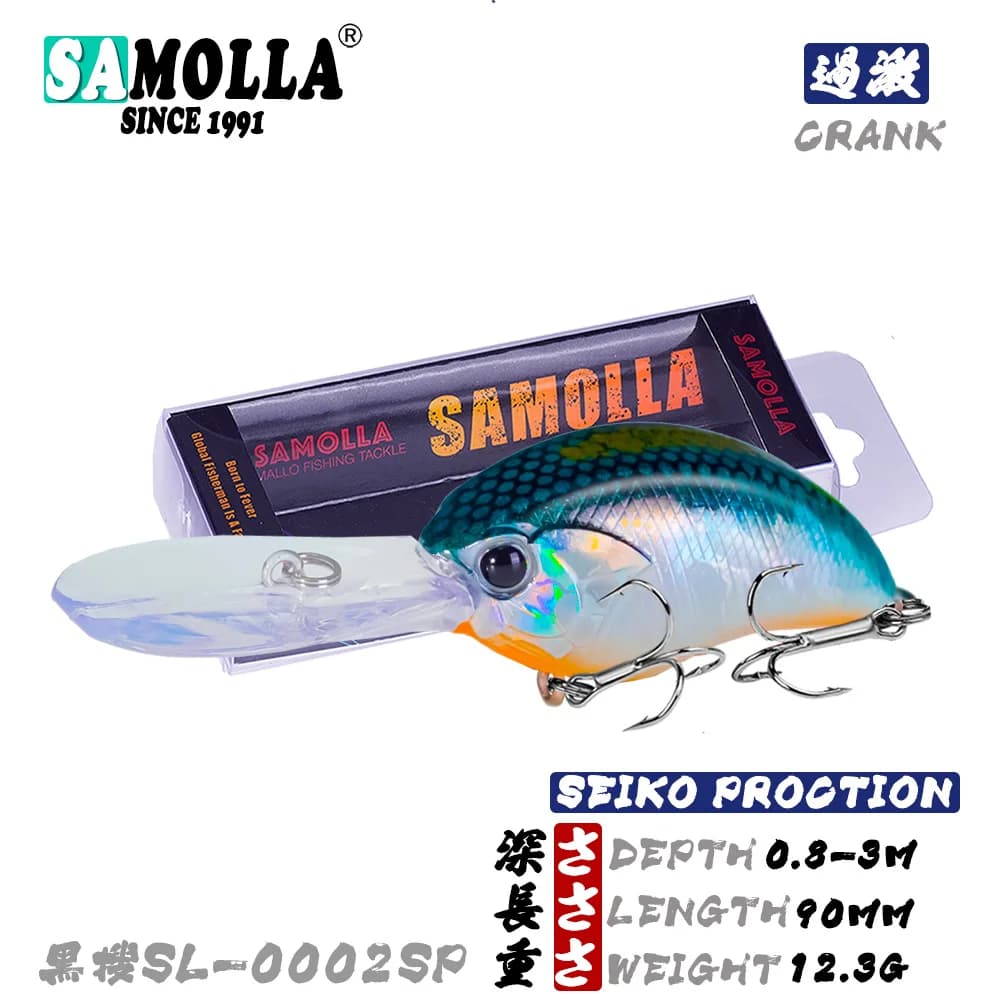 2025 Crankbaits Fishing Recall Pesi Manovella 12.3g 0.8-3m Fishing Luccio Artificial Isca Water Salt Bass Esche Whopper Esche Carpa Fish