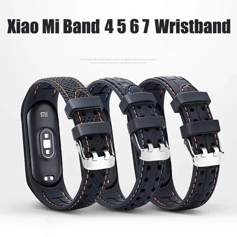 Cinturino per Mi band 7 6 5 Bracciale Cintura sportiva Cinturino in silicone di ricambio Bracciale Smartwatch per Xiaomi mi band 3 4 5 6 cinturino