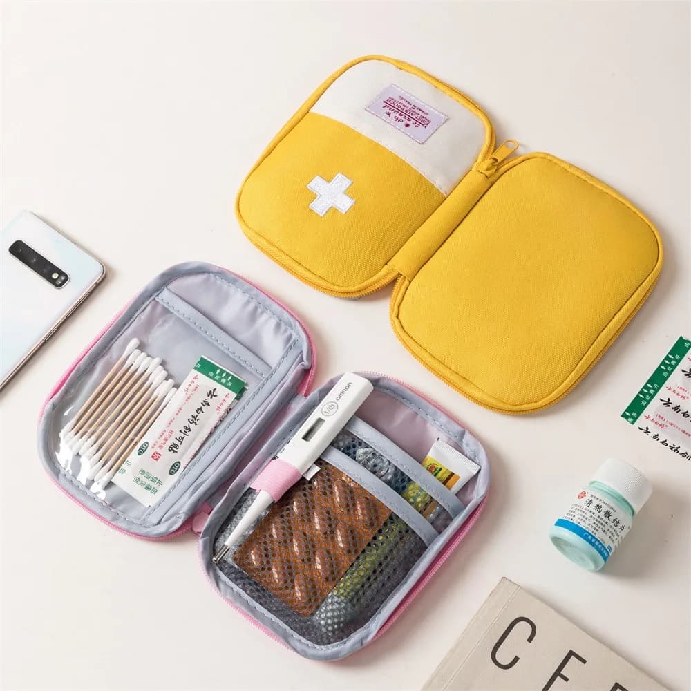 Kit di sopravvivenza d'emergenza per la casa, kit di pronto soccorso, borsa per medicinali domestici, adatta per viaggi all'aperto, borsa medica