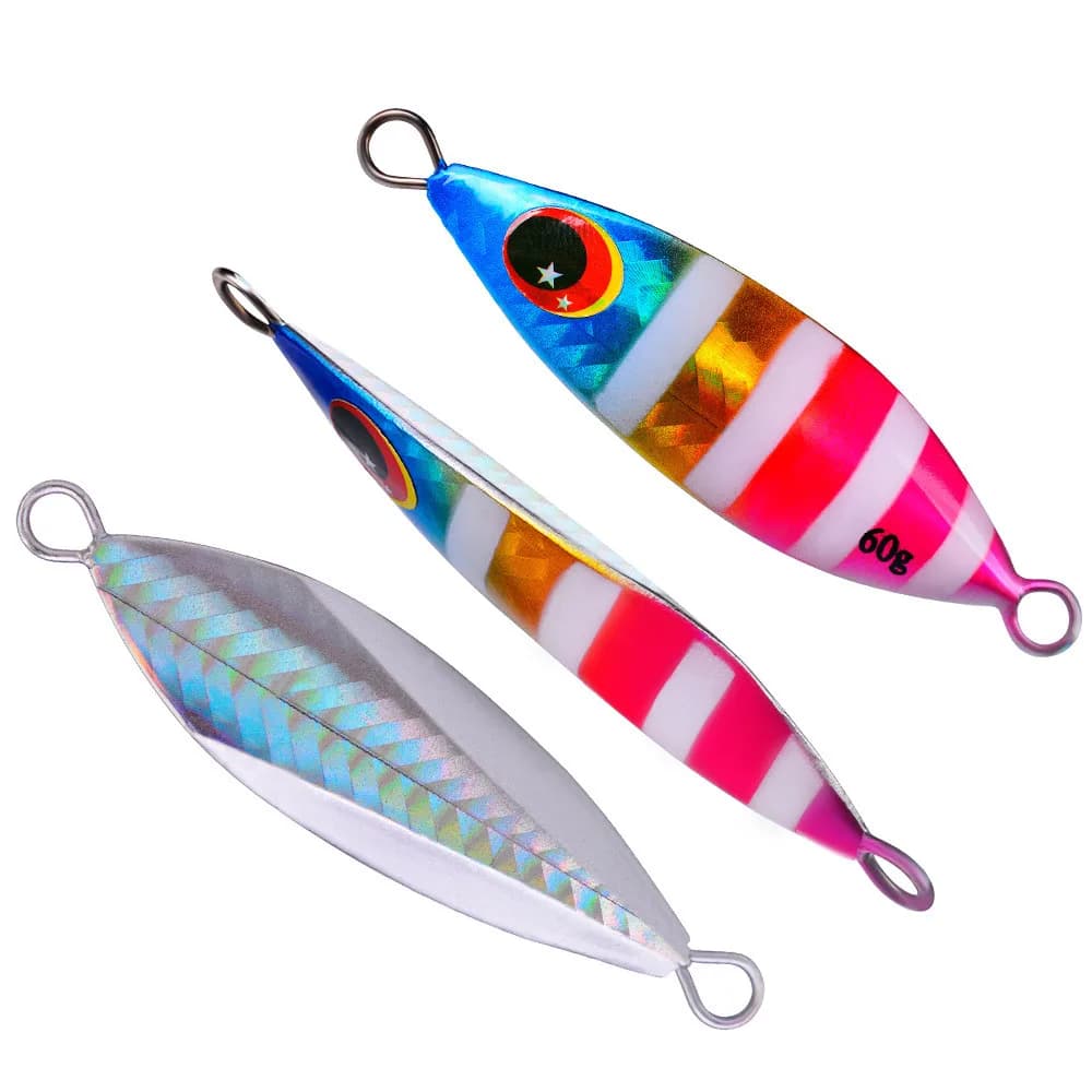 Metallo Lento Jig Lure Duro Artificiale Bionico Esca 30g 40g 60g Jigging Lure Tonno Bass Jig Mare Barca Affondamento Esche Da Pesca Inchiku
