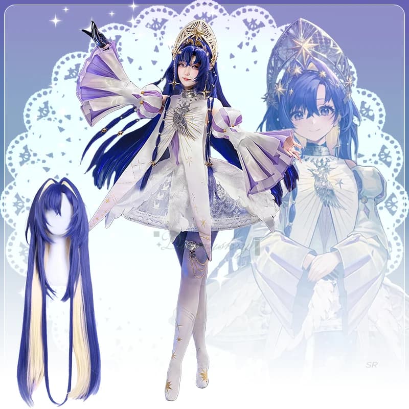 Voyager Costume Cosplay Sweet Lolita Dress Reverse: 1999 Parrucca Set di accessori per carnevale di Halloween