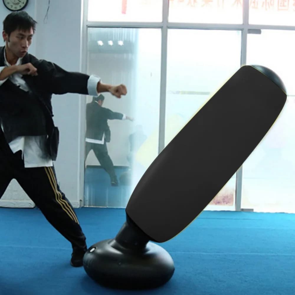 PVC Inflatable Boxing Bag Freestanding Stable Bottom Freestanding Punching Bag 360° Rebound Inflatable Punching Indoor Workout