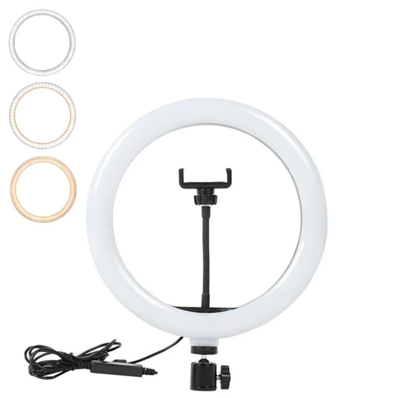 Luce LED per Video 16/26/33cm, Anello Luminoso Dimmerabile per Selfie, Lampada Circolare per Telefono, Streaming Video e Studio