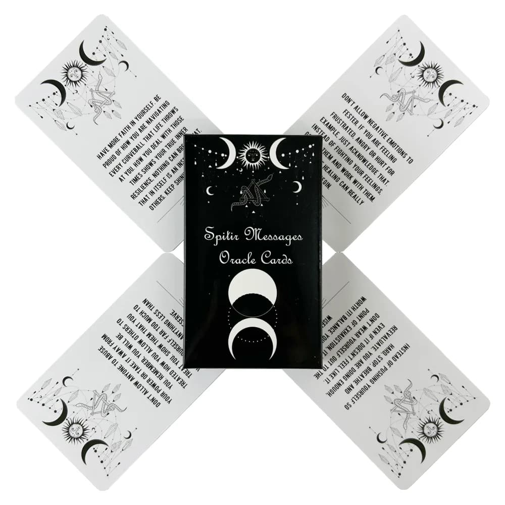 10.3*6cm Spirit Messages Oracle Cards - A 54-Card Deck with Inspiring Messages From Your Guides Playing Cards