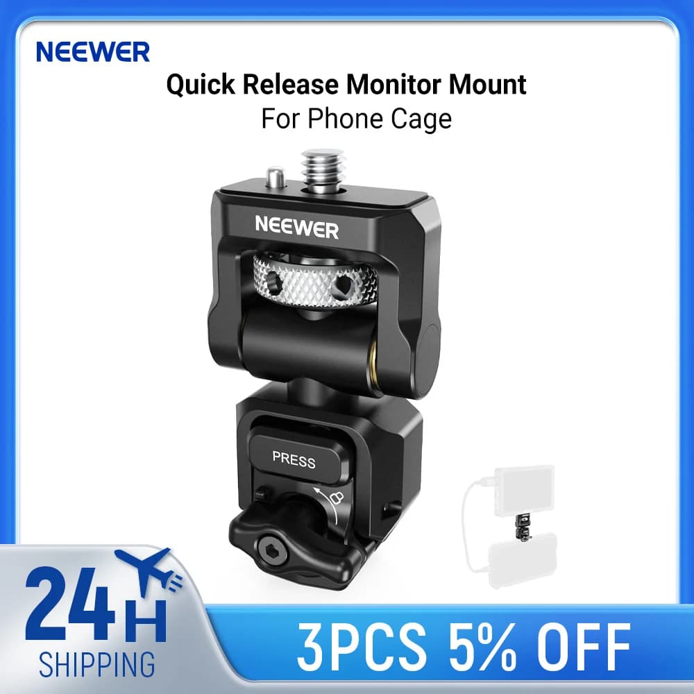 NEEWER Rapid Hook Monitor for Phone, Rig Video Stabilizer, Mobile Photography Accessories