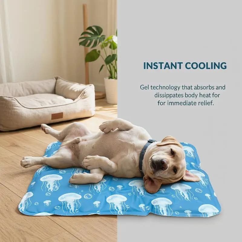 Pet Cooling Ice Mat For Dogs Cats Summer Non Toxic Self Cooling Pad For Indoor Outdoor Use