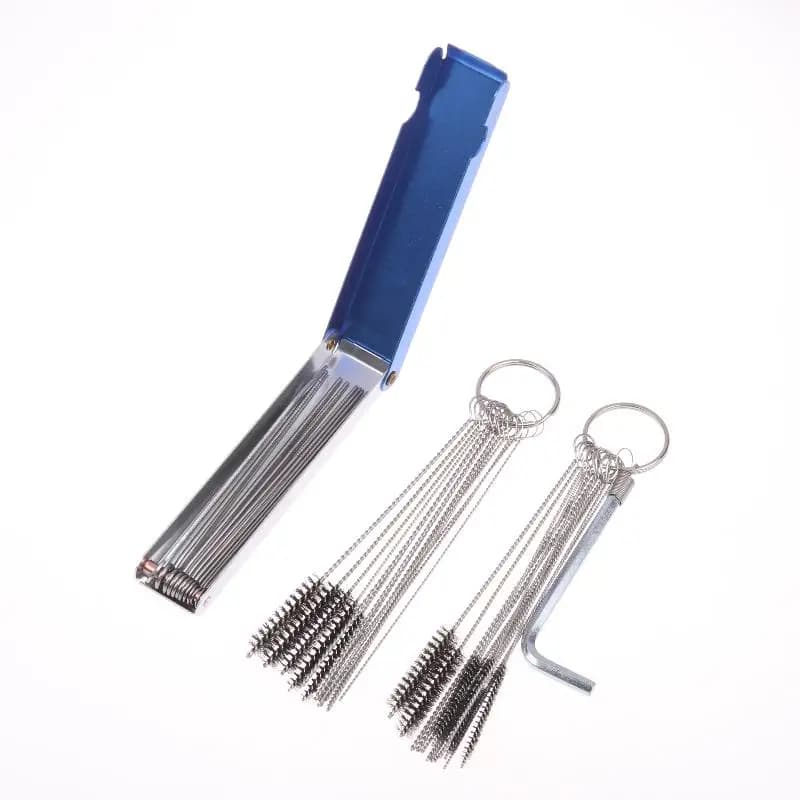 1 Set Cleaner Tool Carburetor Carbon Dirt Jet Remove Cleaning Needles Brushes For Automobile Motorcycle ATV Welder Carb Chainsaw