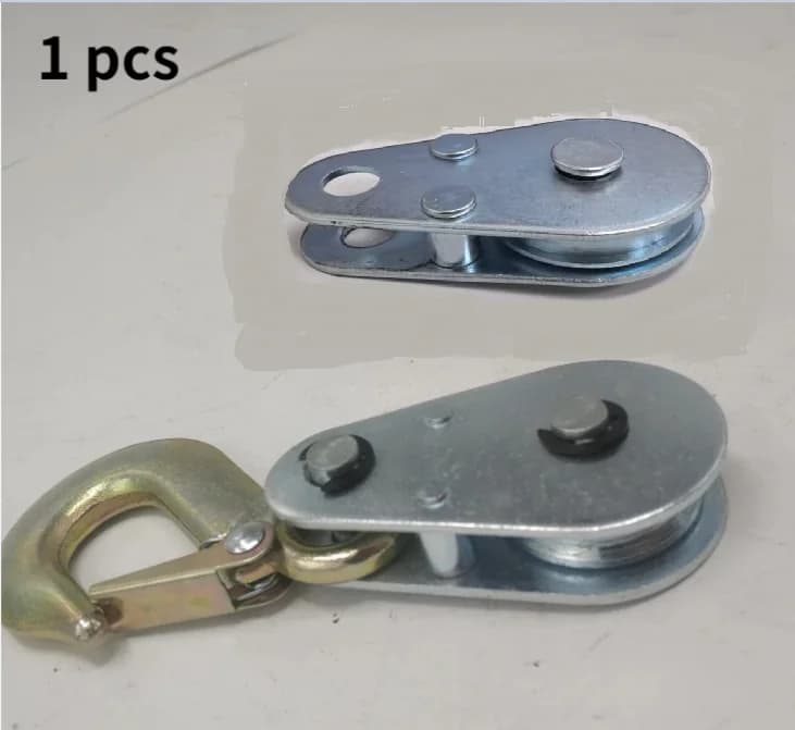 1PC puleggia per verricello manuale puleggia per verricello per piccolo paranco puleggia per fune metallica rullo per verricello parti della puleggia di potenza per carichi pesanti