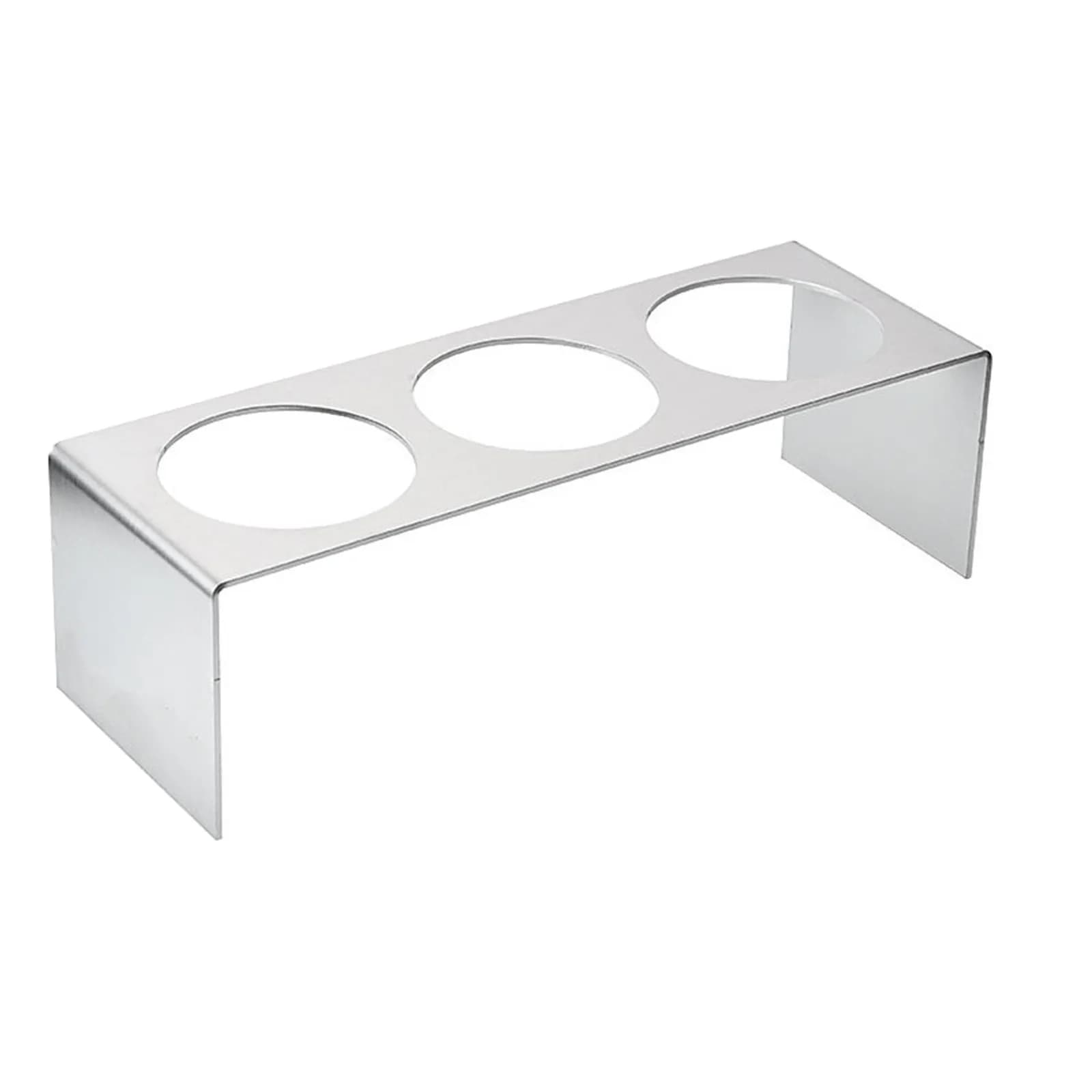 Supporto per Shaker in Acciaio Inox con 3 Fori, Base Stabilizzatrice Antiribaltamento per Cocktail, Supporto di Sicurezza per Bar