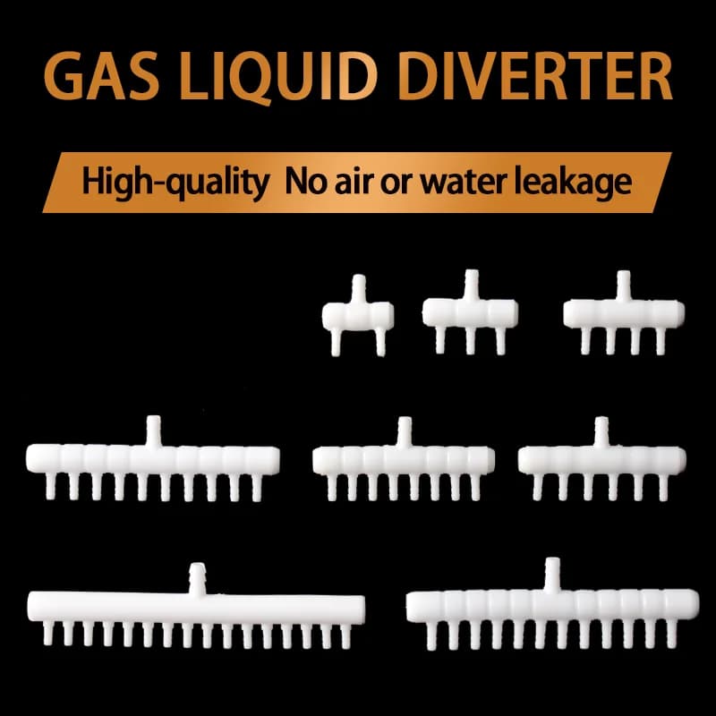 Tubo deviatore flusso d'acqua giunto pagoda multi testa gas liquido irrigazione giardino piantagione acquario Pompa di ossigeno separata Plastica