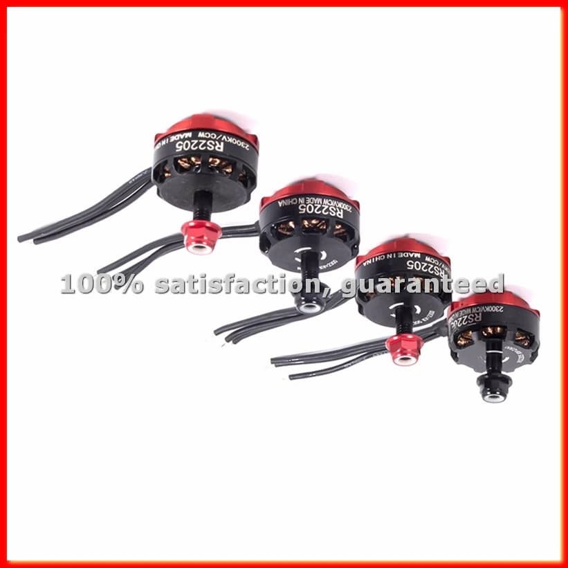 4 Brushless Motors RS2205 2300KV CW/CCW 2-6s 20A/30A/40A - A63M