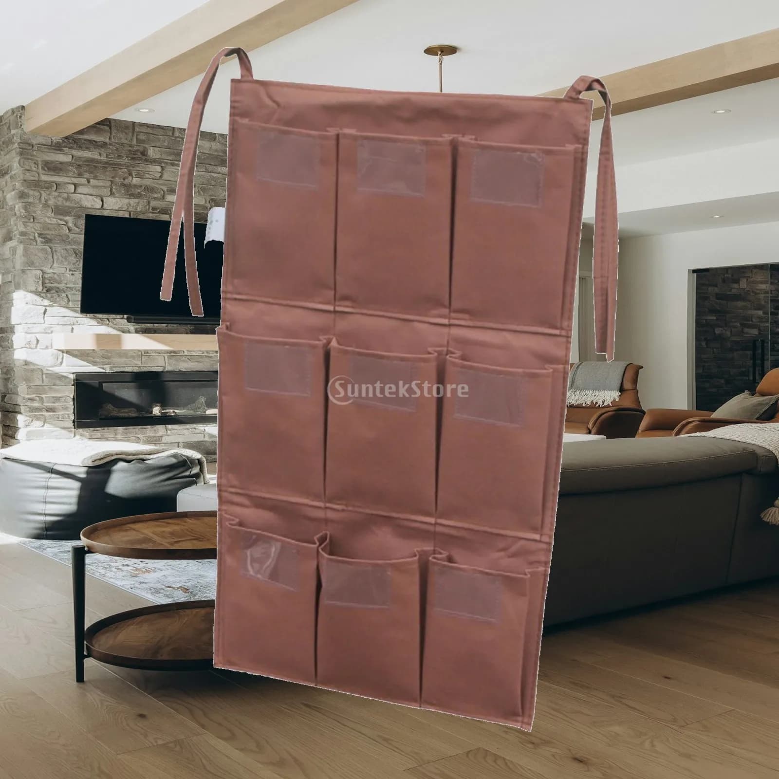 Oxford Cloth Cart Bag Replacement with Multi Pockets Housekeeping Organizer Storage for Janitorial Laundry Cart