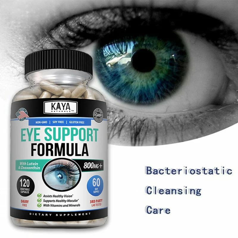 Capsule per il Supporto degli Occhi, Luteina, Mirtillo - Migliorano la Salute della Vista, Macula Sana, Sollievo dalla Luce Blu e dalla Fatica Oculare