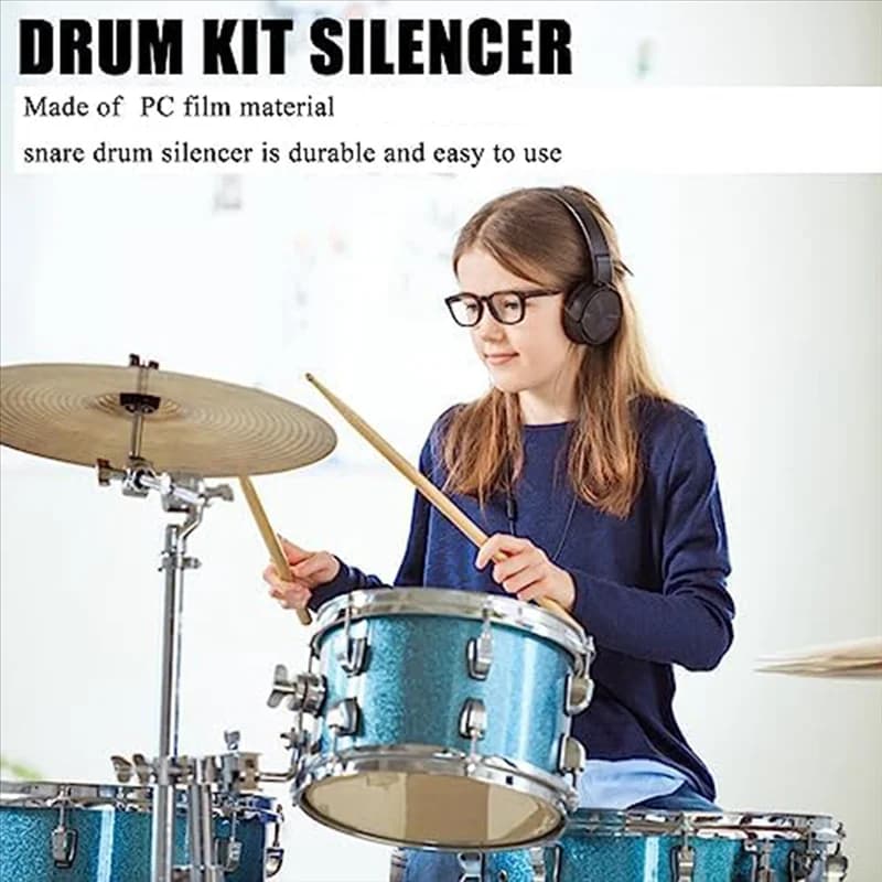 Bobina vocale di arresto del tamburo AEF5, pad per batteria silenzioso, anello per smorzatore del tamburo Accessori per strumenti a percussione Strumenti per batteria